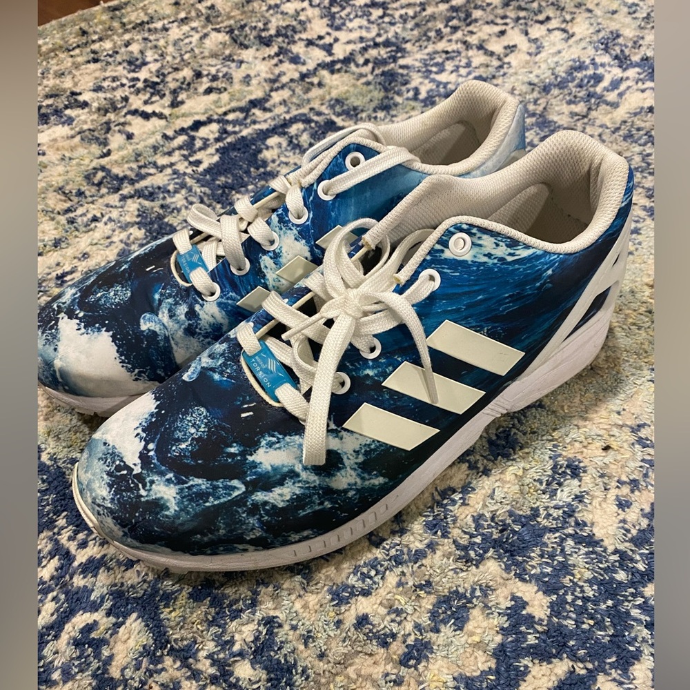 Adidas zx flux ocean. Practically new!